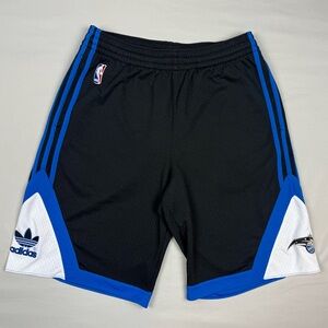 Adidas Orlando Magic Mens Y2K Basketball Shorts Sz Large Swingman Black/Blue C6